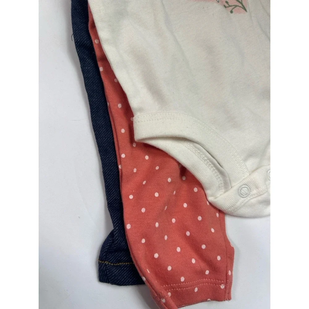 Carter's Baby Girl 4 Piece Bodysuits & Matching  Pants | Size 3 Month NEW Owl